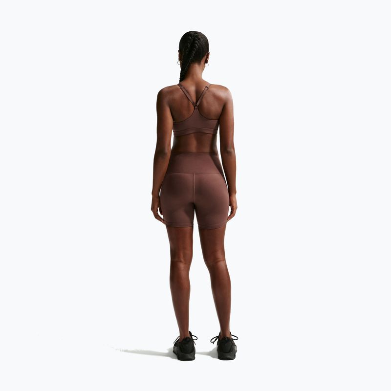 Biustonosz treningowy Nike Indy Padded Gloss light chocolate 3