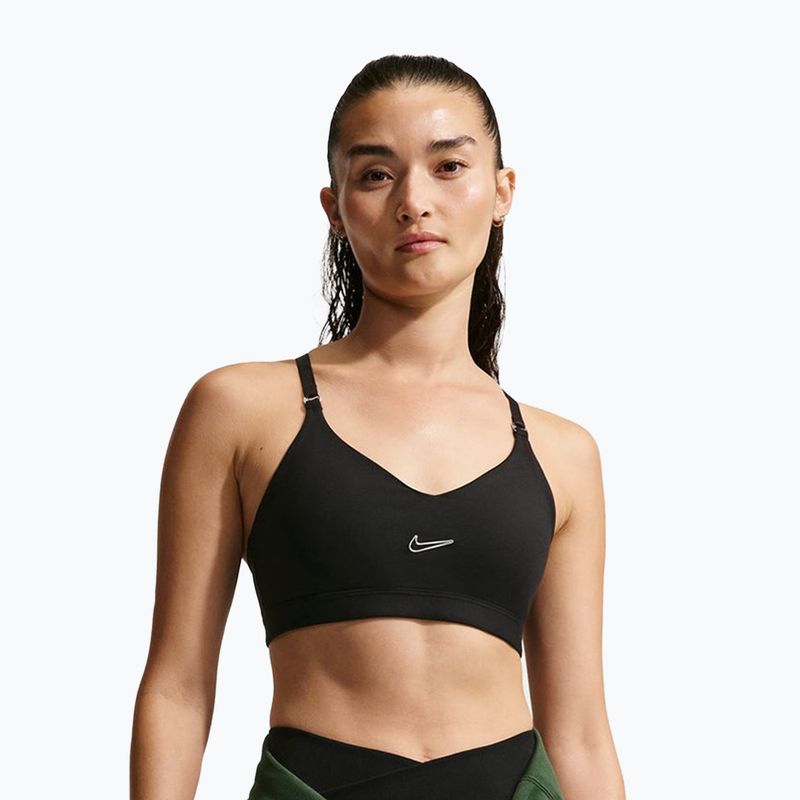 Biustonosz treningowy Nike Indy Padded Gloss black