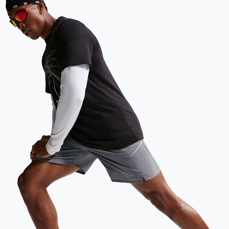 Spodenki męskie Nike Miler Dri-Fit 7" smoke grey/smoke grey 5