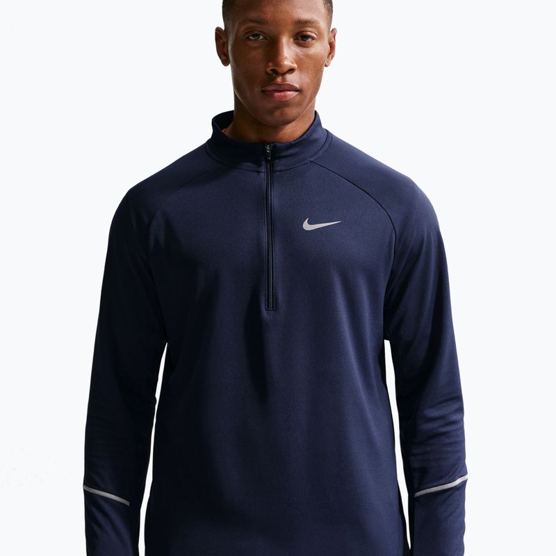 Bluza do biegania męska Nike Miler Dri-Fit UV 1/2 Zip midnight navy 4