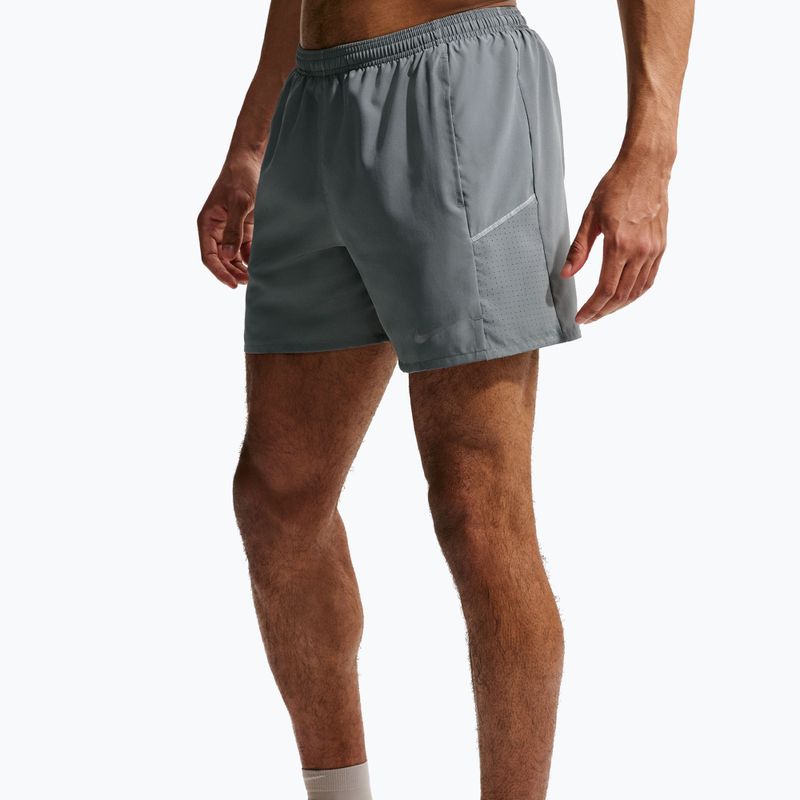 Spodenki męskie Nike Miler Dri-Fit Brief Lined 5" smoke grey/smoke grey 5