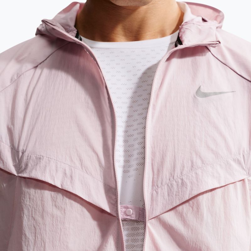 Kurtka do biegania męska Nike Stride Repel UV particle rose/silt red 8