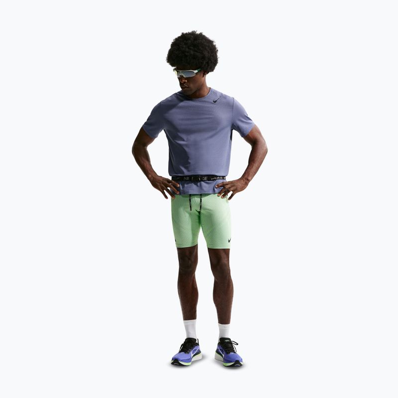 Legginsy treningowe męskie Nike AeroSwift Dri-Fit ADV 1/2 Tights lime blast/steam/light silver/black 2