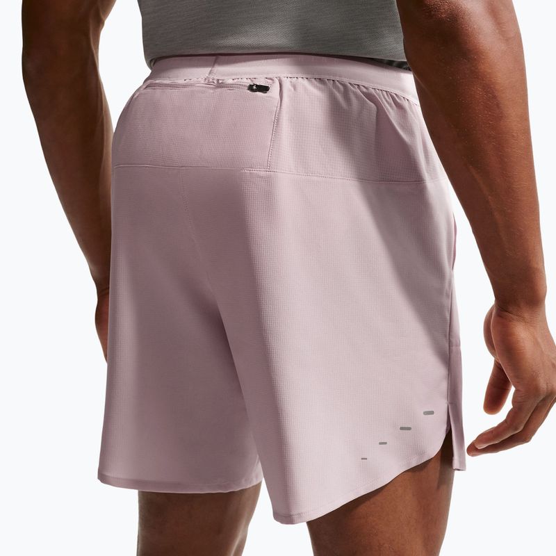 Spodenki do biegania męskie Nike Stride Dri-Fit Brief-Lined 7" particle rose 6