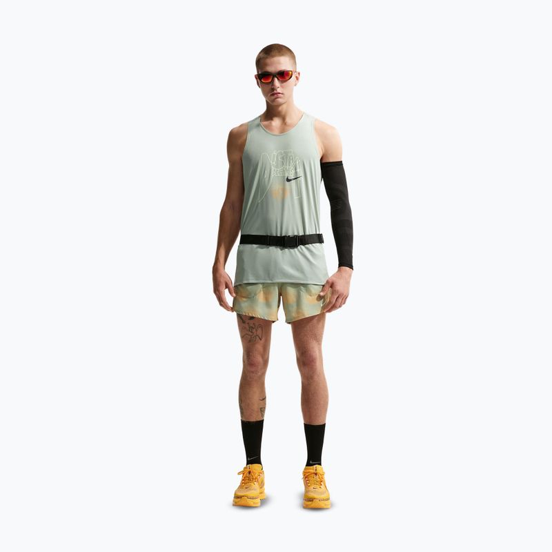 Koszulka do biegania męska Nike Stride Dri-Fit ADV jade horizon/linen 2