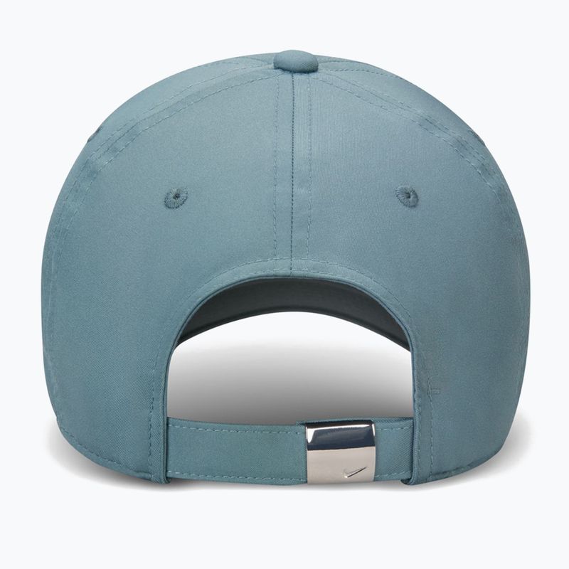 Czapka z daszkiem Nike Dri-Fit Club Unstructured Metal Swoosh Mineral slate/metallic silver 2