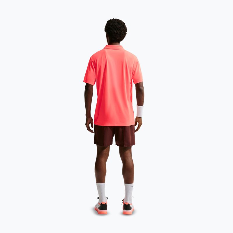 Koszulka tenisowa męska Nike Court Dri-Fit Polo Solid hot lava/black 3