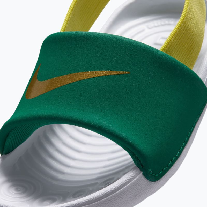 Klapki dziecięce Nike Kawa malachite/sonic yellow 8