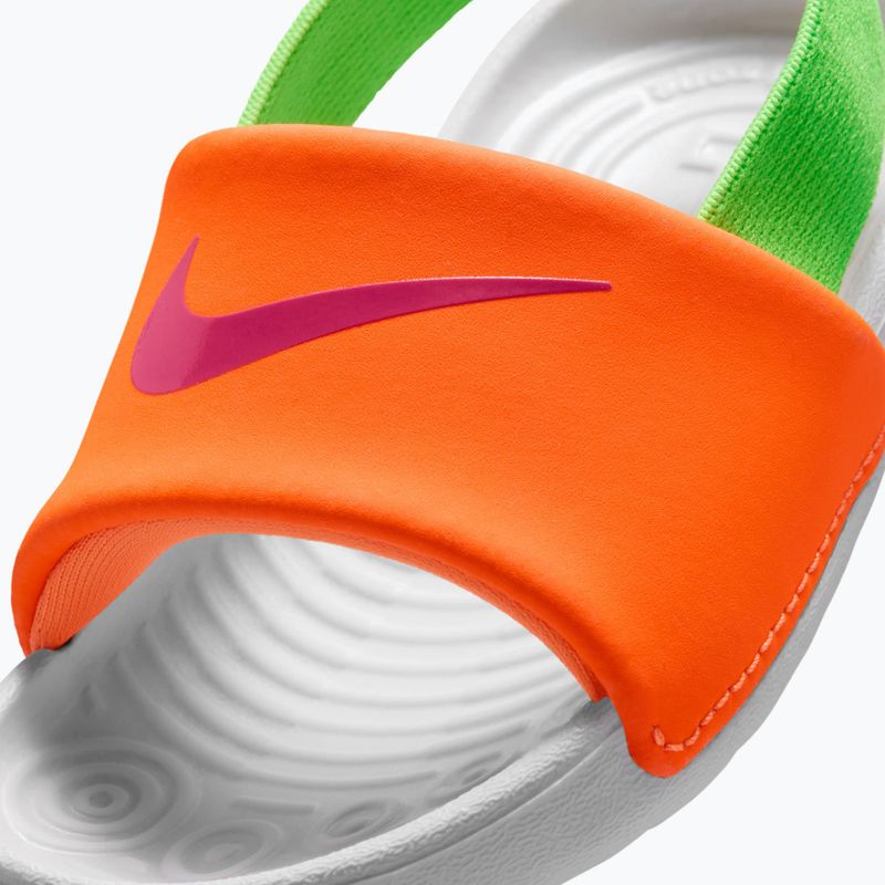 Klapki dziecięce Nike Kawa total orange/green strike 8