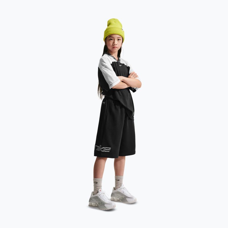 Spodenki dziecięce Nike Sportswear French Terry black/white 2