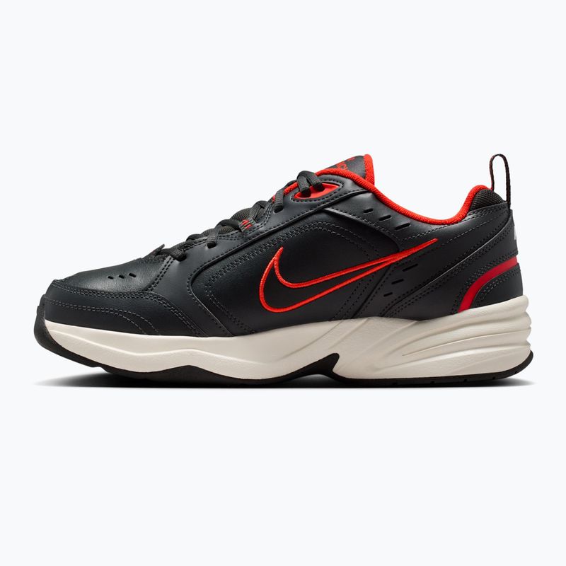 Buty treningowe męskie Nike Air Monarch IV dark smoke grey/picante red/black 9