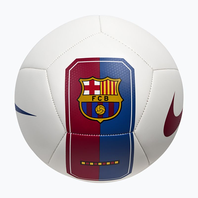 Piłka do piłki nożnej Nike Pitch FC Barcelona white/cardinal red rozmiar 5 2