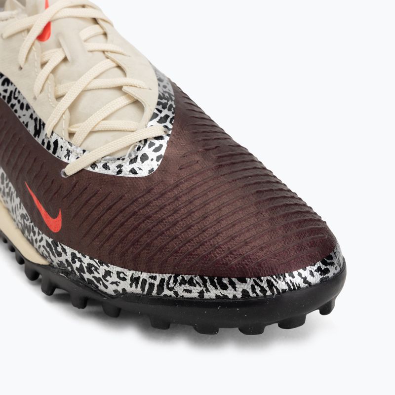 Buty piłkarskie męskie Nike United Phantom 6 Low Academy TF burgundy crush/fossil/university red 7