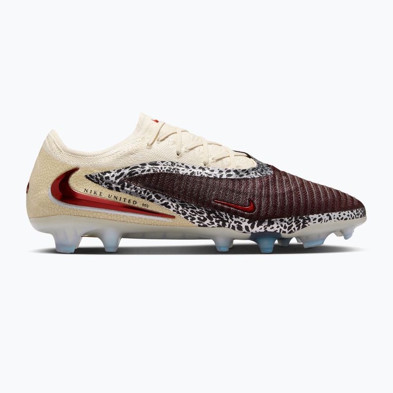 Buty piłkarskie męskie Nike United Phantom 6 Low Elite FG burgundy crush/fossil/university red 8