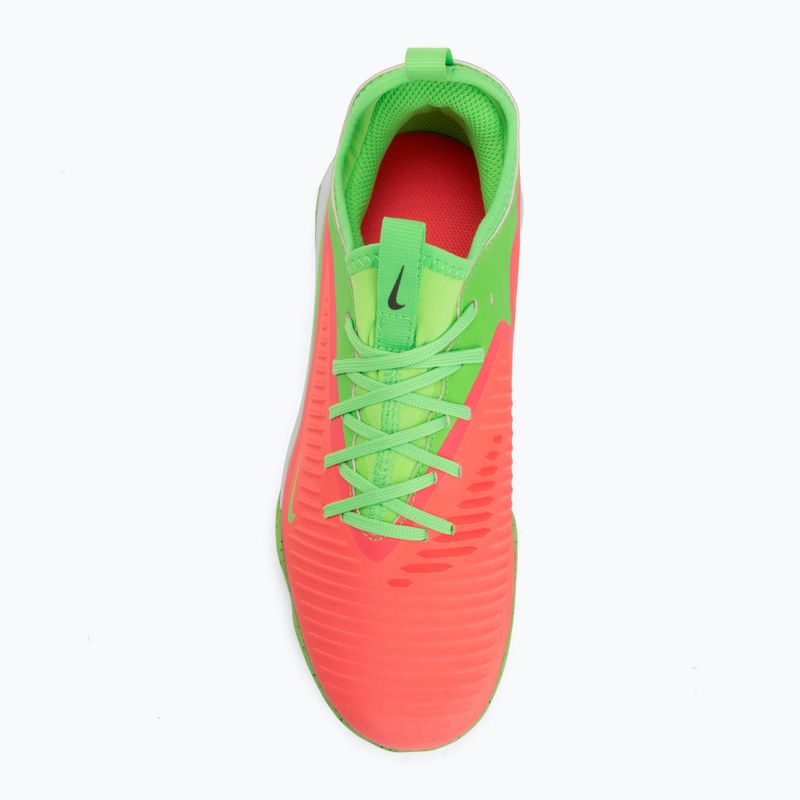 Buty piłkarskie dziecięce Nike Jr. Phantom 6 Low Academy Erling Haaland TF hot punch/green strike/black 5