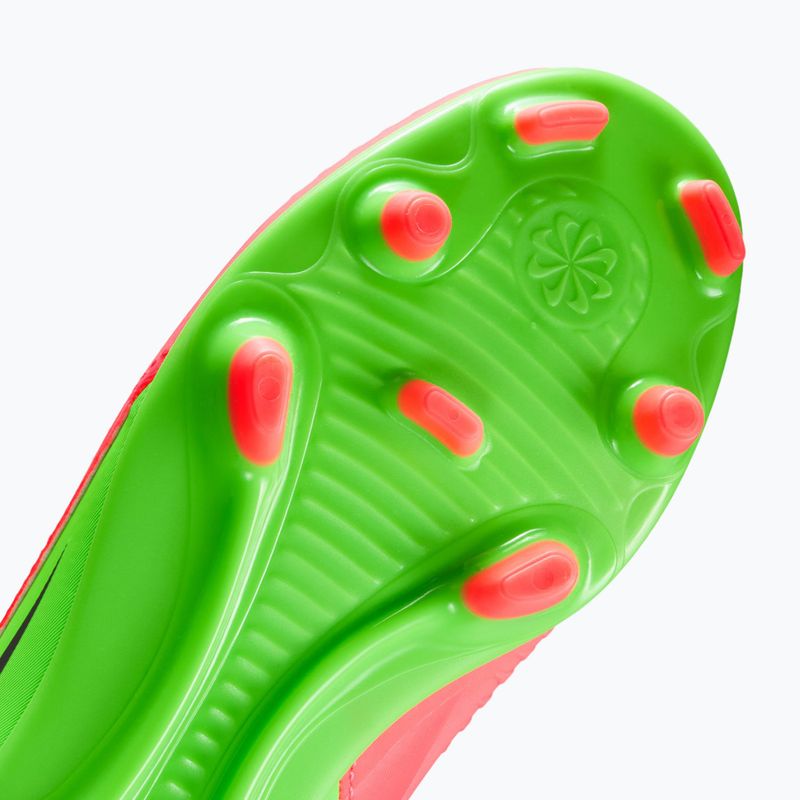 Buty piłkarskie dziecięce Nike Jr. Phantom 6 Club Erling Haaland MG hot punch/green strike/black 12