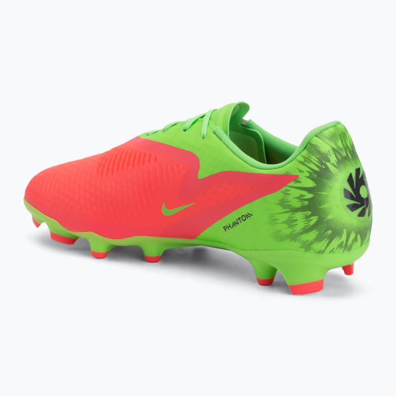 Buty piłkarskie męskie Nike Phantom 6 Low Academy Erling Haaland FG hot punch/green strike/black 3