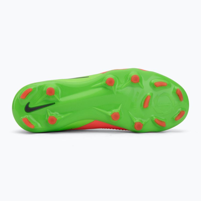 Buty piłkarskie dziecięce Nike Jr. Phantom 6 Low Pro Erling Haaland MG hot punch/green strike/black 4