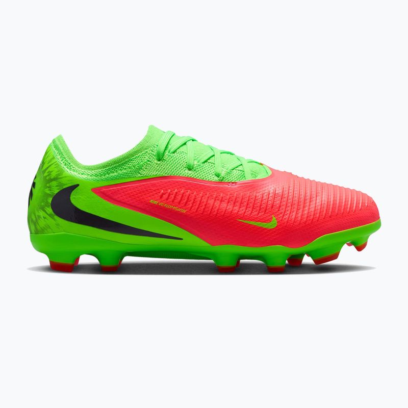 Buty piłkarskie dziecięce Nike Jr. Phantom 6 Low Pro Erling Haaland MG hot punch/green strike/black 8