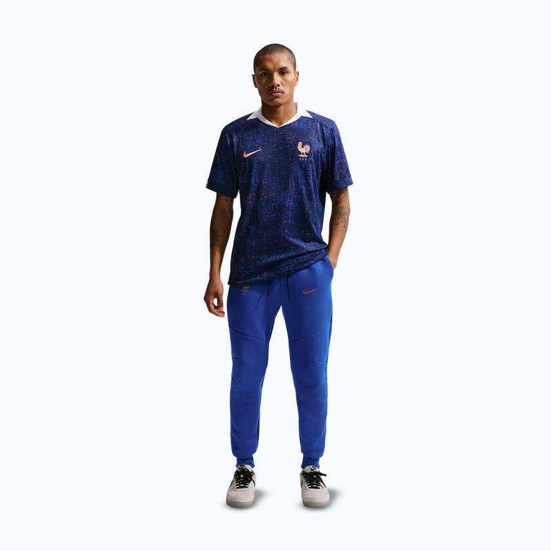 Spodnie piłkarskie męskie Nike FFF Tech Fleece Joggers game royal/metallic copper 2