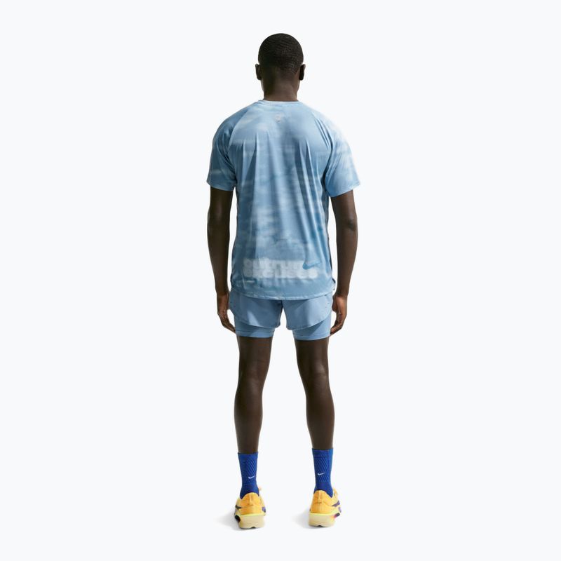 Koszulka do biegania męska Nike Stride Dri-Fit ADV work blue/light armory blue/aegean storm 3
