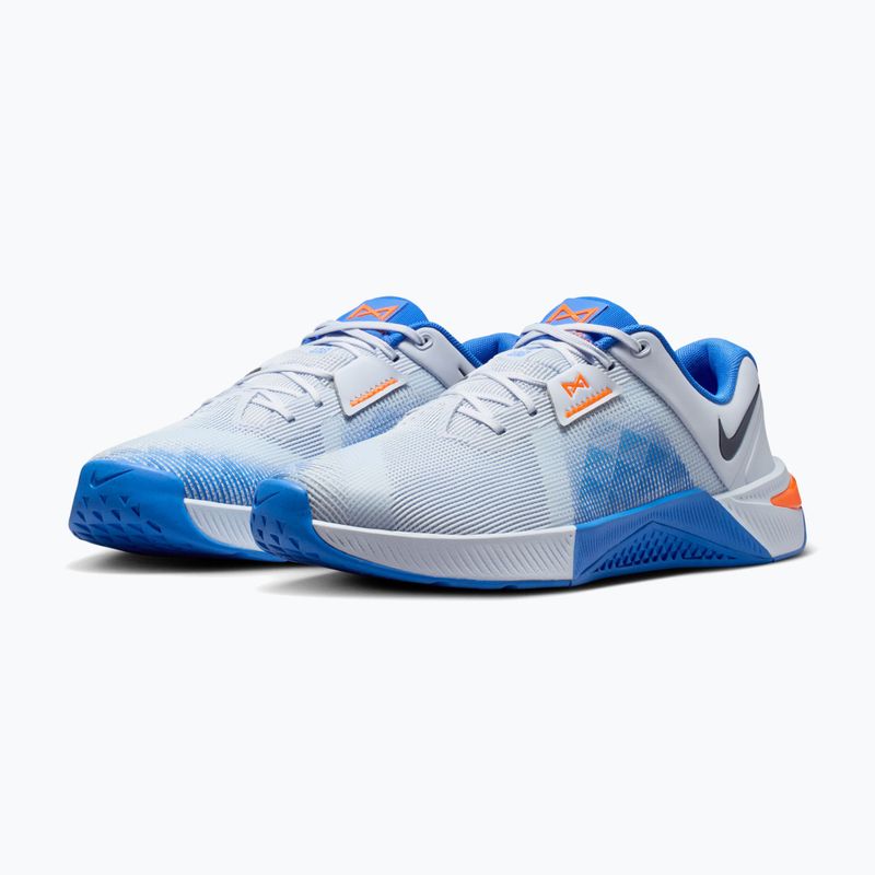 Buty treningowe męskie Nike Metcon 10 football grey/blue crystal/midnight navy 3