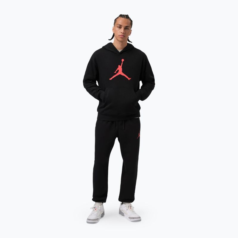 Spodnie męskie Jordan black/gym red 2