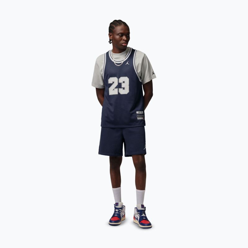 Spodenki męskie  Jordan Fleece midnight navy/white 2