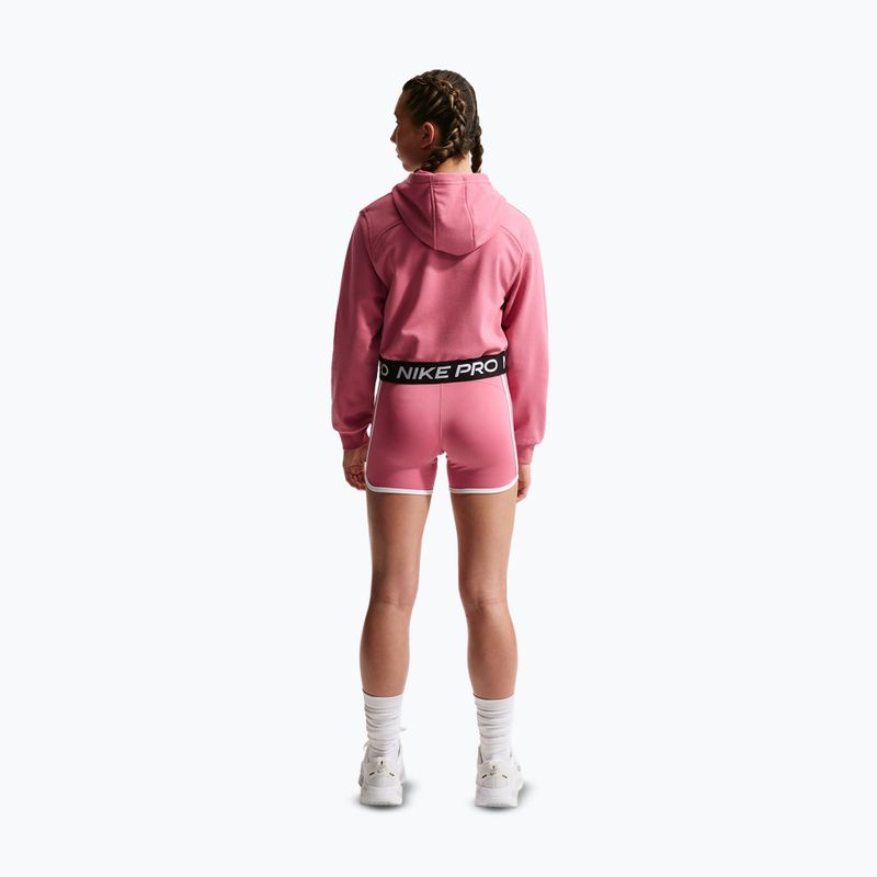 Bluza dziecięca Nike Pro Fleece Dri-Fit Full-Zip peony/peony/black/white 3