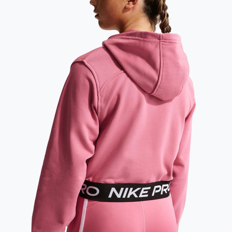 Bluza dziecięca Nike Pro Fleece Dri-Fit Full-Zip peony/peony/black/white 4