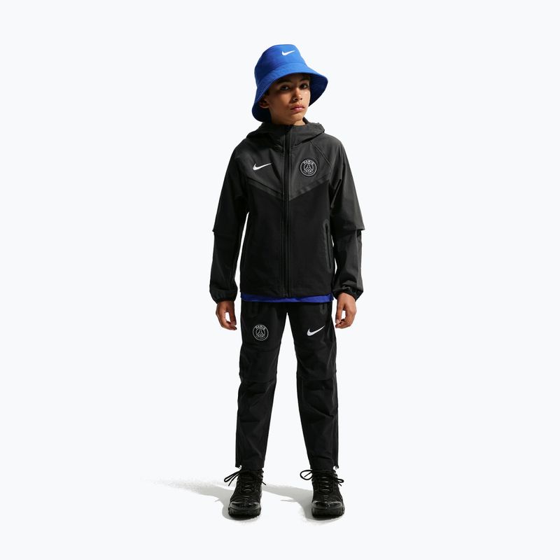 Kurtka piłkarska dziecięca Nike Paris Saint-Germain Tech Full Zip black/anthracite/white 2