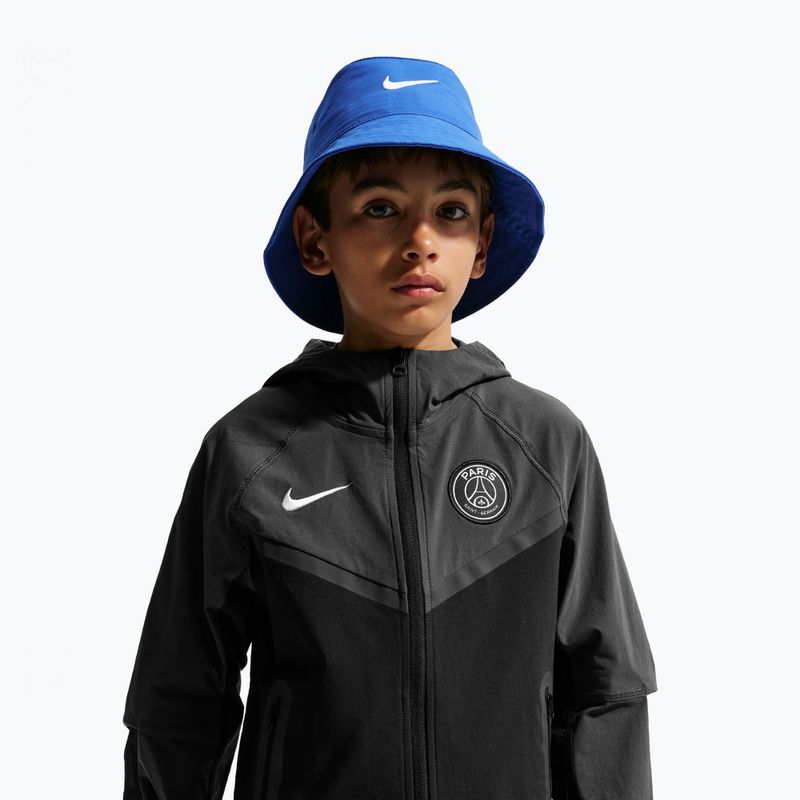 Kurtka piłkarska dziecięca Nike Paris Saint-Germain Tech Full Zip black/anthracite/white 4