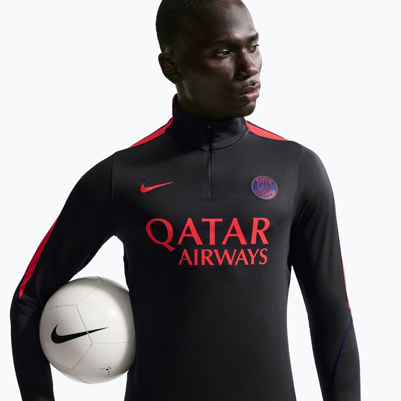 Bluza piłkarska męska Nike Paris Saint-Germain Strike Dri-Fit Soccer Knit Drill Top black/global red/global red 4