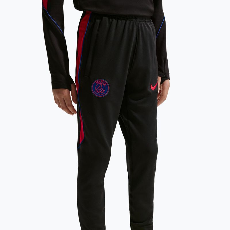 Spodnie piłkarskie dziecięce Nike Paris Saint-Germain Strike Dri-Fit black/global red/global red 7