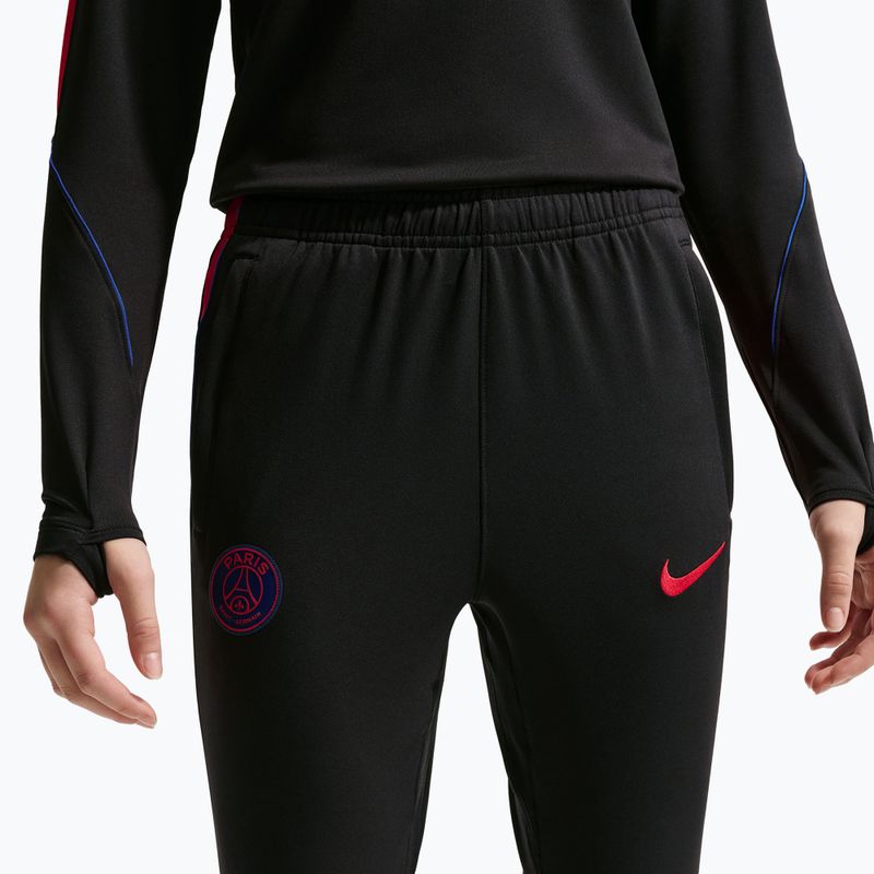 Spodnie piłkarskie dziecięce Nike Paris Saint-Germain Strike Dri-Fit black/global red/global red 8