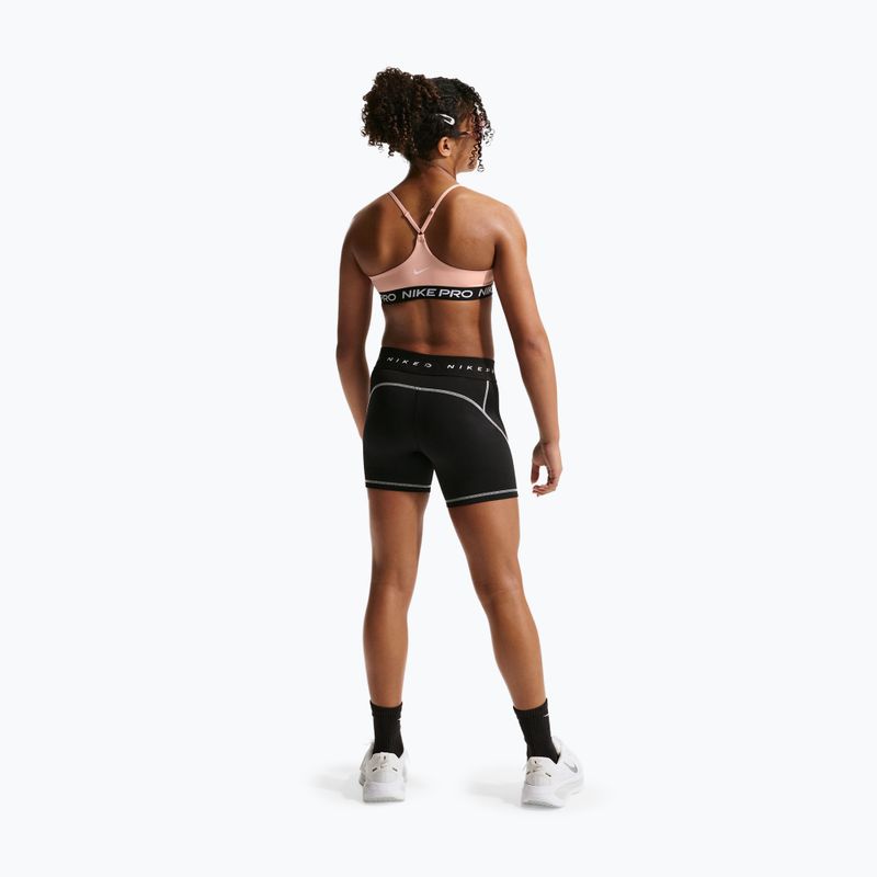 Biustonosz treningowy dziecięcy Nike Pro Indy arctic orange/black/white 3