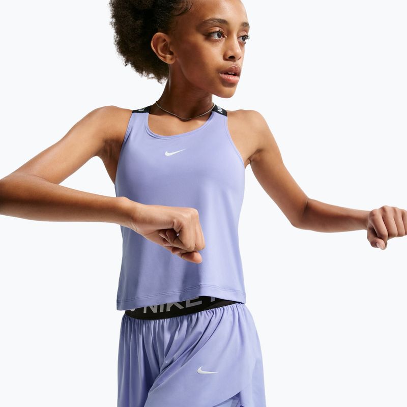 Spodenki dziecięce Nike Pro Dri-Fit 2in1 light thistle/black/white 4