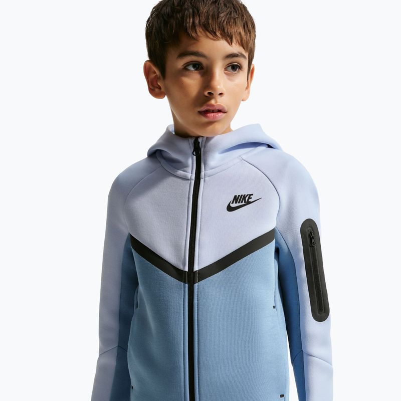Bluza dziecięca Nike Sportswear Tech Fleece Full Zip hydrogen blue/work blue/black/black 4