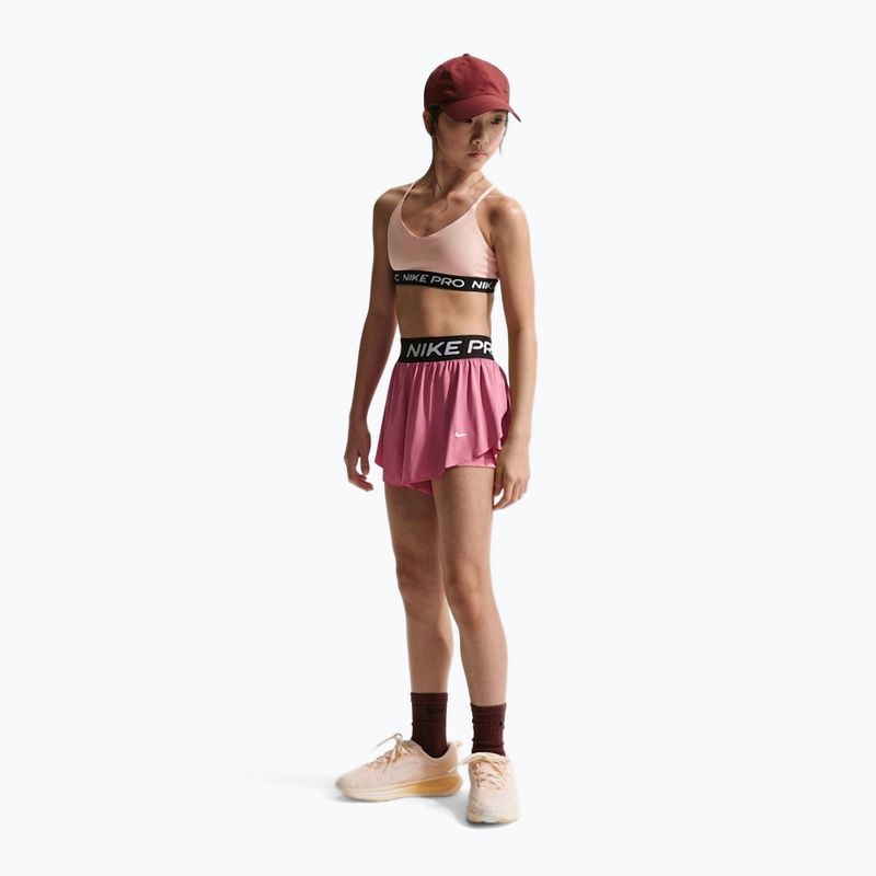 Spodenki dziecięce Nike Pro Dri-Fit 2in1 peony/black/white