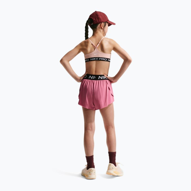Spodenki dziecięce Nike Pro Dri-Fit 2in1 peony/black/white 2