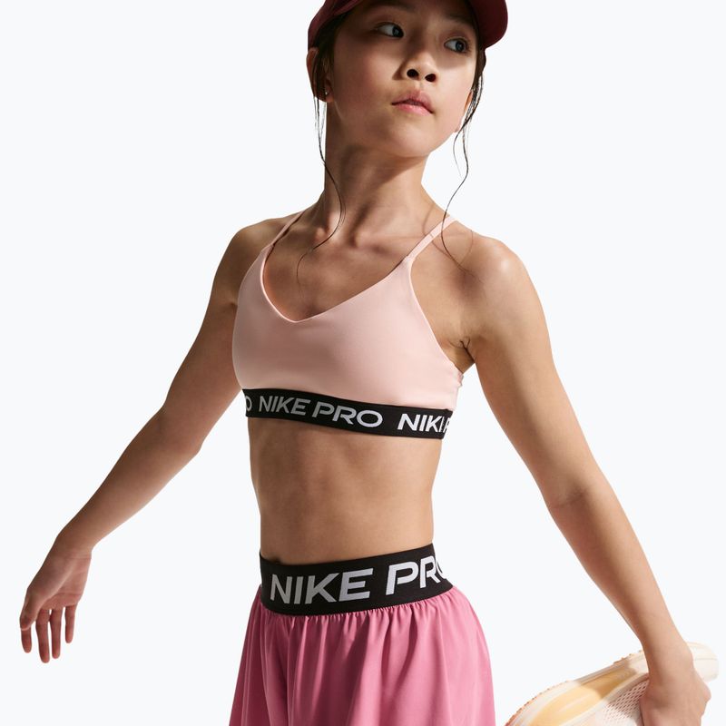 Spodenki dziecięce Nike Pro Dri-Fit 2in1 peony/black/white 3