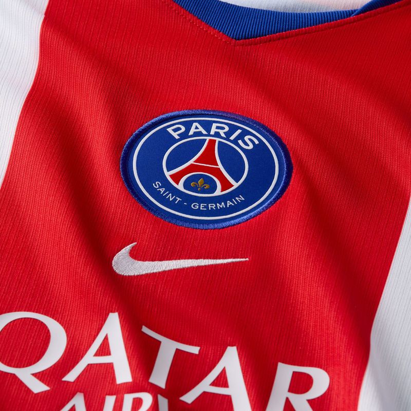 Longsleeve piłkarski męski Nike Paris Saint-Germain Dri-Fit Stadium Home old royal/white/university red/white 3