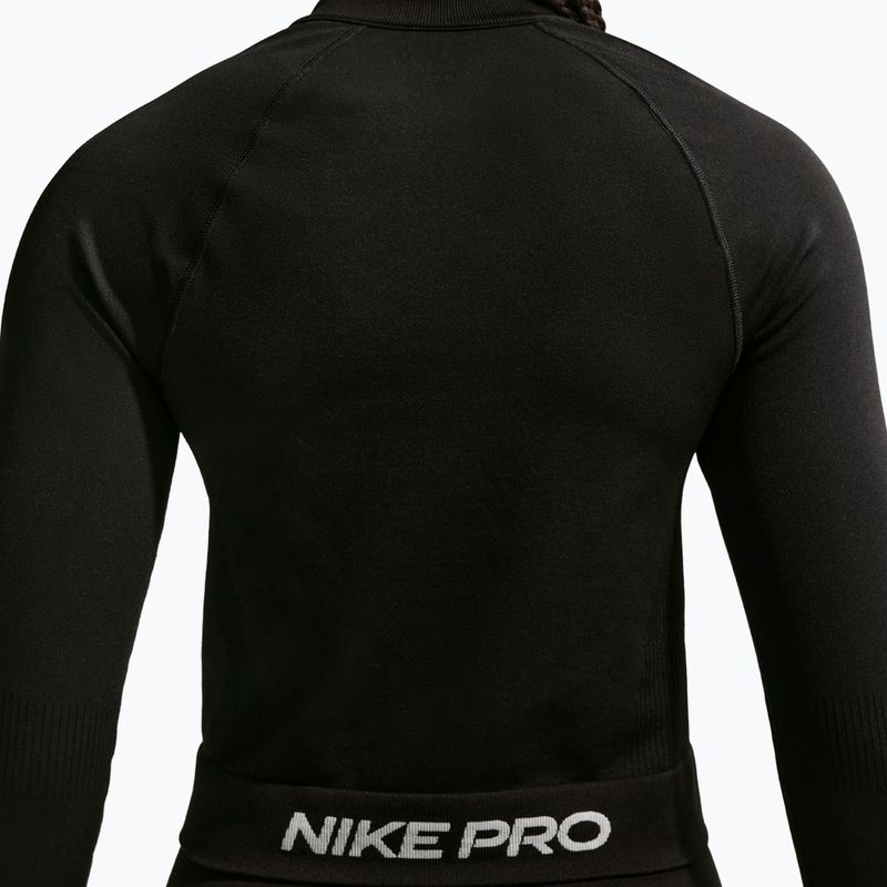 Bluza treningowa damska Nike Pro Seamless black/white 4