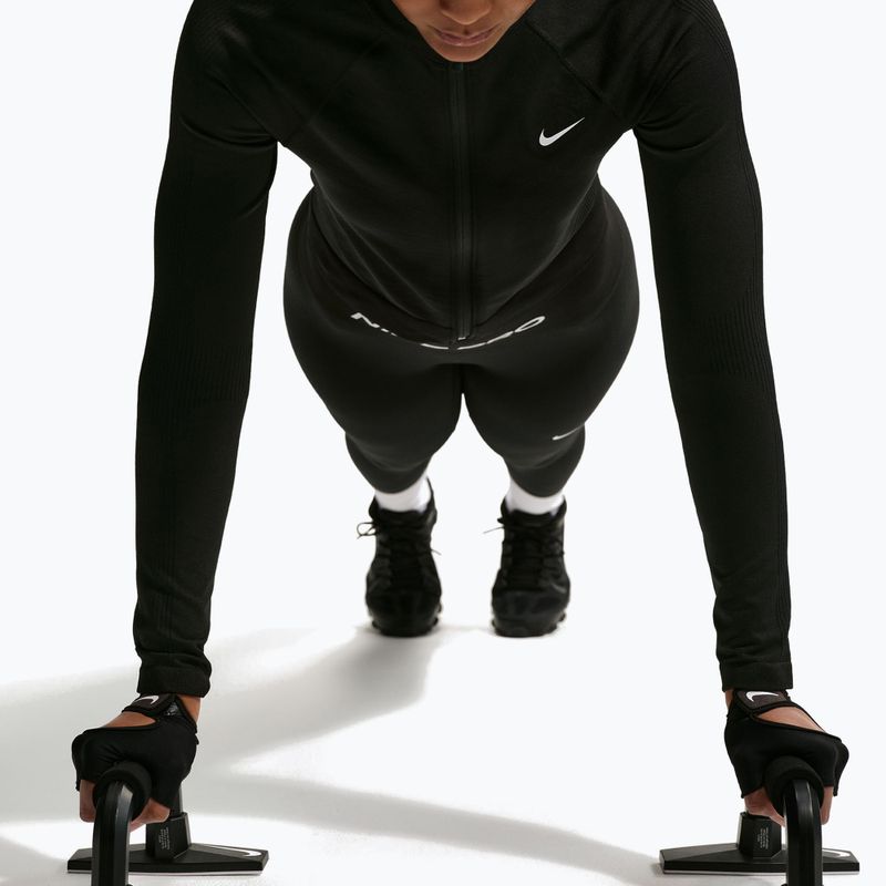 Bluza treningowa damska Nike Pro Seamless black/white 5