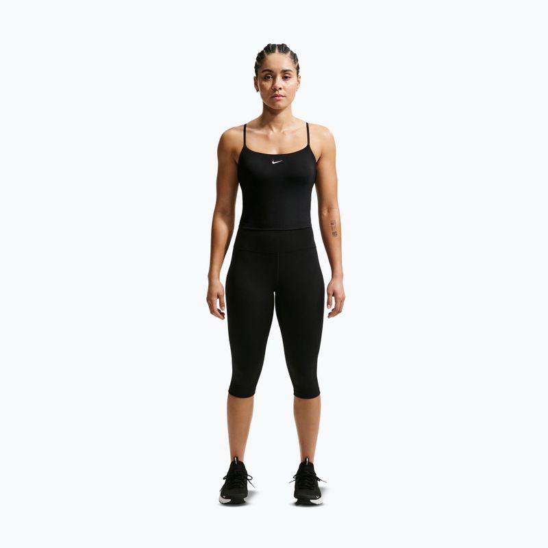 Biustonosz treningowy Nike One Medium Support black/white 2