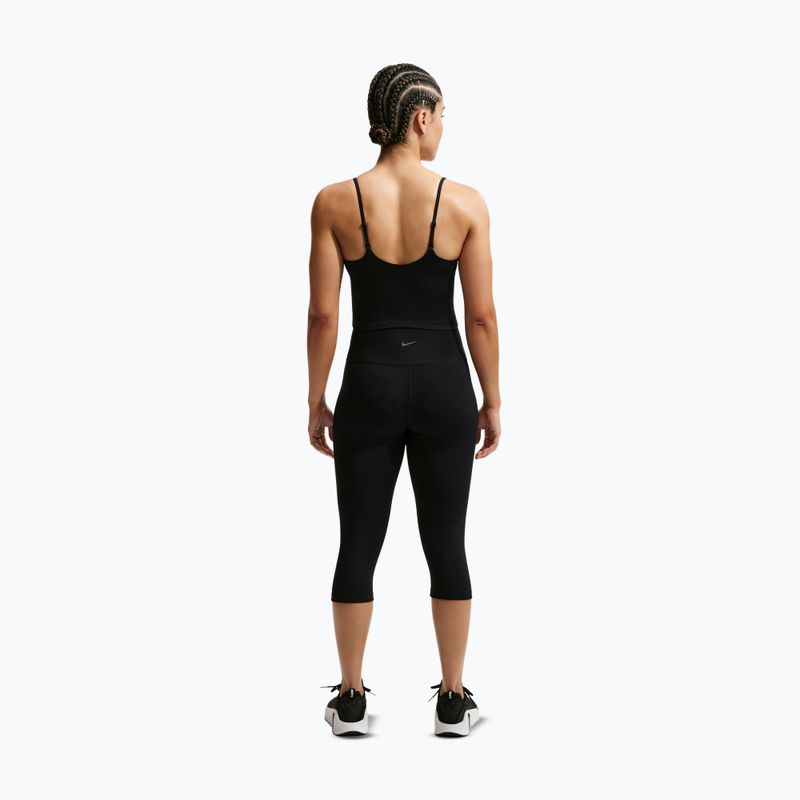 Biustonosz treningowy Nike One Medium Support black/white 3