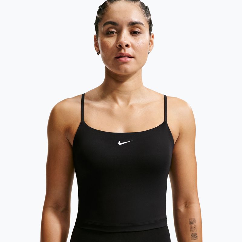 Biustonosz treningowy Nike One Medium Support black/white 4