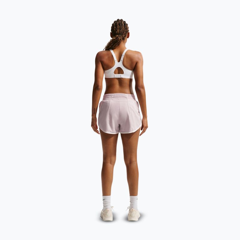 Spodenki treningowe damskie Nike One Woven Brief-Lined platinum violet/sail 3
