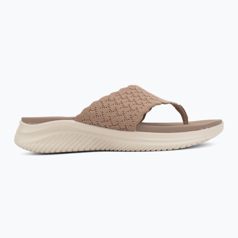 Klapki damskie SKECHERS Ultra Flex 3.0 Rhythm Waves brown 2