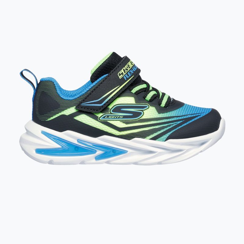 Buty dziecięce SKECHERS Flex-Glow Ultra black/blue/lime 10